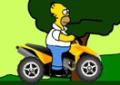 Homer Simpsons pilotar o quadriciclo