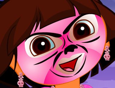 Maquiagem de Halloween para Dora
