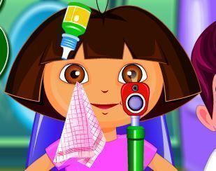 Médico dos olhos para Dora