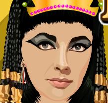 Princesa egípcia no cabeleireiro
