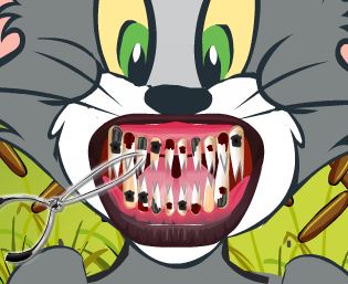 Tom e Jerry dentes estragados