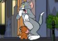 Tom e Jerry escapando dos zumbis