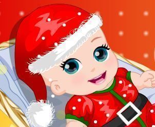 Vestir bebê no Natal
