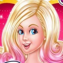 Jogos de Pinte o rosto da Barbie no Meninas Jogos