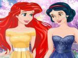 Branca de Neve e Ariel vestir