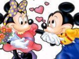 Mickey e Minnie jogo do quebra cabeça