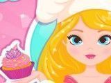 Princesa fazer cupcakes