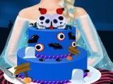 Decorar bolo da Elsa halloween