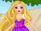Vestir menina Rapunzel