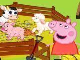 Peppa Pig cuidar dos animais da fazenda
