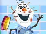 Olaf tomar banho