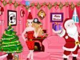 Barbie decorar casa de Natal