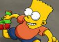 Bart Simpsons disparar a arma com água
