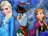 Anna e Elsa vestir Olaf