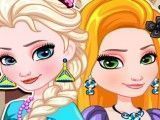 Rapunzel e Elsa maquiagem e roupas