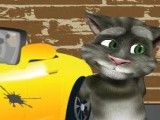 Tom gato virtual limpeza do carro