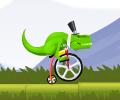 Dinossauro e sua super bicicleta