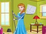 Elsa limpar sala