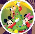 Encontrar os erros do Mickey na festa de natal