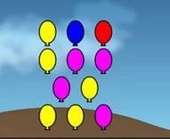 Estourar balões coloridos