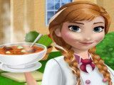 Anna Frozen fazer sopa