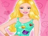 Barbie costurar vestido dos emojis