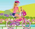 Jogo da barbie passeando  de bicicleta