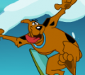 Jogo de equilibrar Scooby Doo na prancha