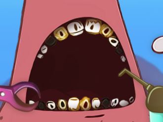 Patrick no dentista