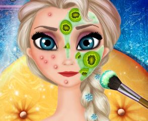Spa e maquiagem para Elsa